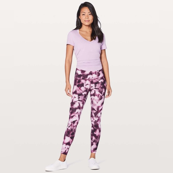 Lululemon Wunder Under Hi-Rise Tight 28" Blush Blossom Alpine White Candy Pink - Picture 3 of 8